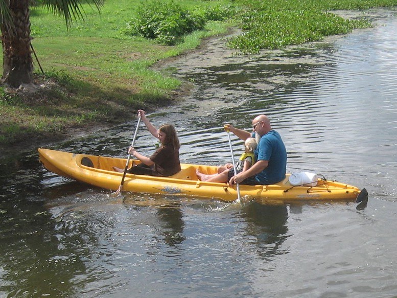 Paddling in Kayak  July 2017